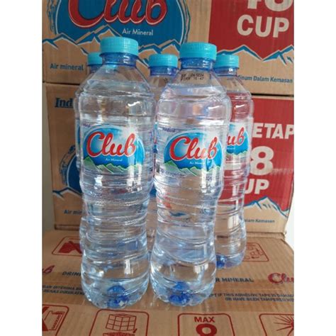 Jual Club Air Mineral Botol 1dus Karton 600ml X 24pcs Shopee Indonesia