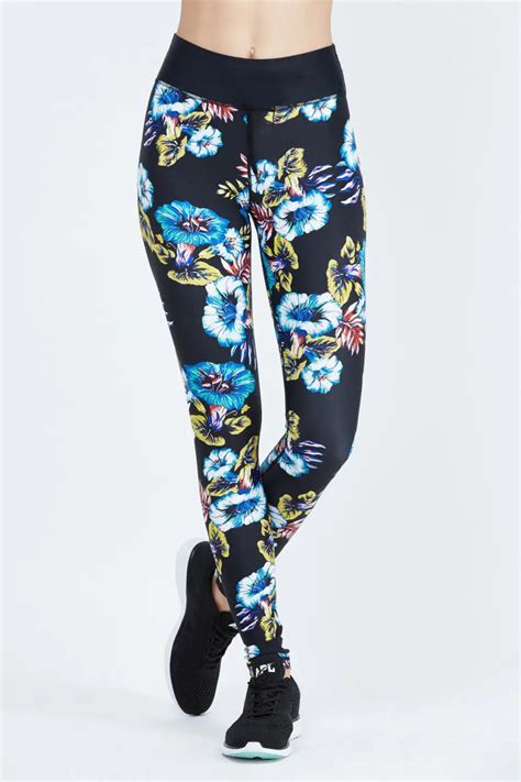 New Womens Floral Print Yoga Pants Legging Fitness Workout Long Skinny Pants Trousers Runing