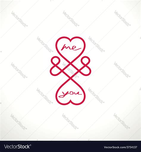 Infinite love symbol Royalty Free Vector Image