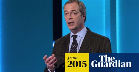 Nigel Farages Hiv Claim Criticised By Leaders Debate Rivals Leaders