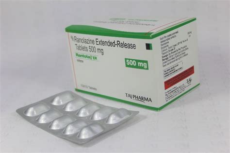 Ranolazine Extended Release Tablets 500 Mg Rantotaj ER 500 Mg