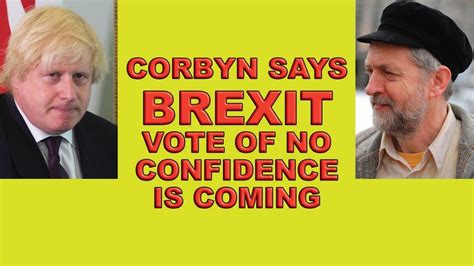 Jeremy Corbyn Threatens Boris With No Confidence Vote Youtube