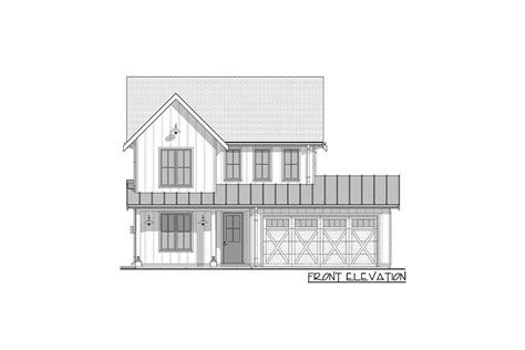 Beautiful Story Modern Farmhouse Plan With Covered Patios Nwl