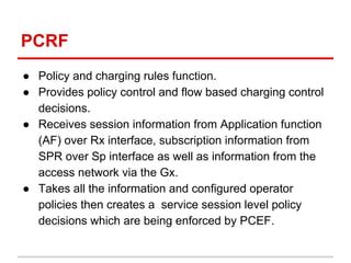 PCRF As An EPC Component PPT