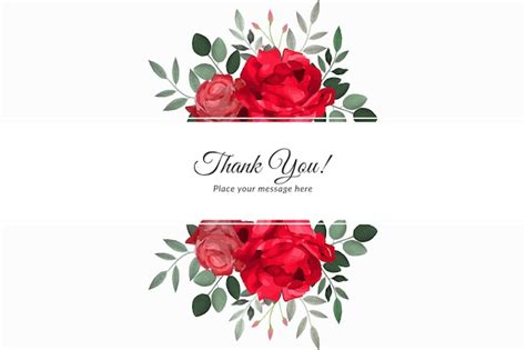 Premium Vector Thank You Card For Small Business Or Wedding Card