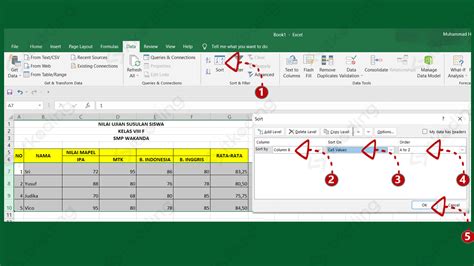 Cara Mengurutkan Data Angka Atau Abjad Di Excel Hot Sex Picture