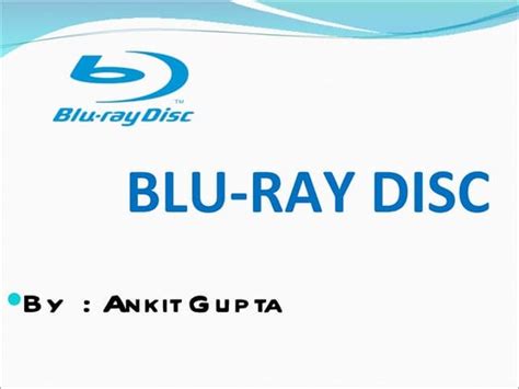 Blu Ray Disc Ppt