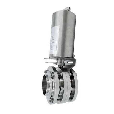 Ss Dairy Pneumatic Weldable Butterfly Valve At Rs Stainless