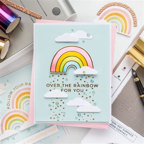 September Glimmer Hot Foil Kit Of The Month Is Here Have A Colorful Day Spellbinders Blog
