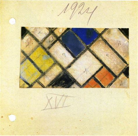 Study For Counter Composition XVI Theo Van Doesburg AllPainters Org