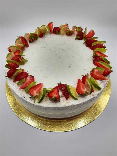 Theresas Backstube Erdbeer Limetten Torte