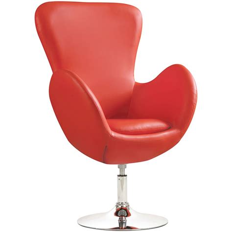 Coaster Leisure Swivel Chair In Red 902101