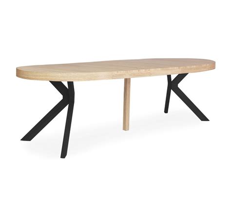 Table Ronde Extensible Myriade Noir Et Ch Ne Clair Table But