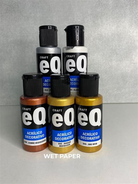 Acrílico Decorativo Eq Art Colores Metalizados 50cc