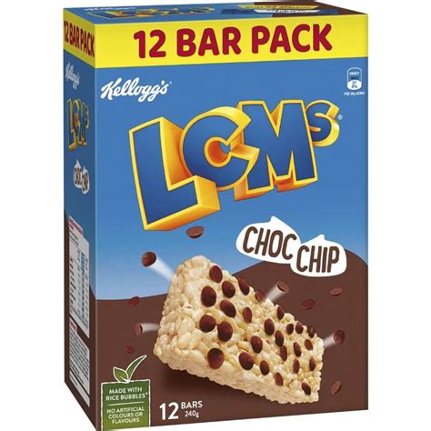 Buy Kelloggs Lcms Choc Chip Bars 12 Pack Online Worldwide Delivery Australian Food Shop