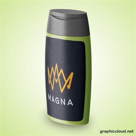 Free Shampoo Bottle Mockup