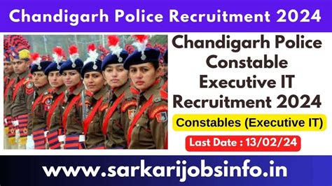 Chandigarh Police Constable Executive IT Recruitment 2024 Apply Online