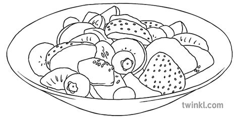 Fruit Salad Clip Art Black And White