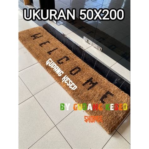 Jual Keset Welcome Serabut Kelapa Termurah Ukuran 50x200 Tebal 5 Cm