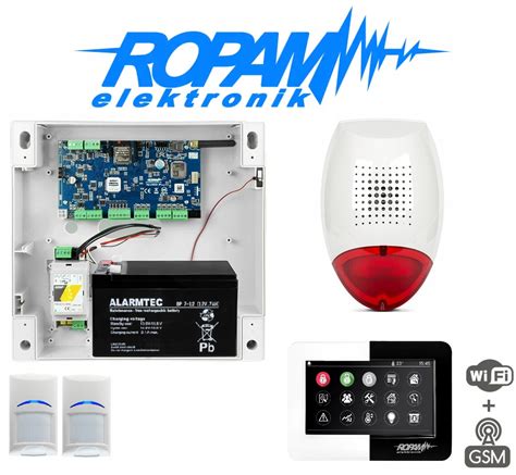 SYSTEM ALARMOWY NeoGSM ROPAM WIFI GSM APLIKACJA ZESTAW 2 CZUJEK PIR