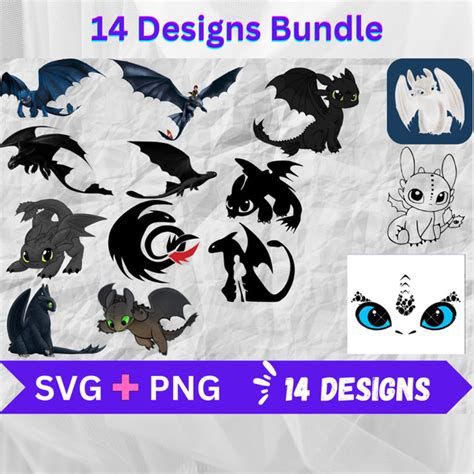 Cute Toothless Svg Png Bundledragon Svg Bundledragon Clipa Inspire