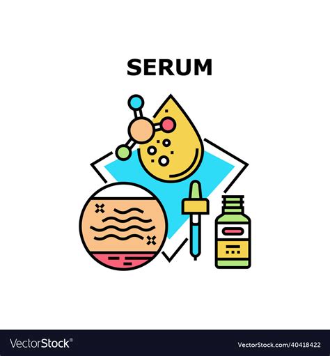 Serum Cosmetic Concept Color Royalty Free Vector Image