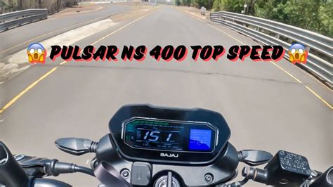 New Bajaj Pulsar Ns400 Top Speed Youtube