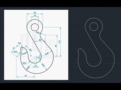 FIGURA No 17 GANCHO UTILIZANDO AUTOCAD VERSION 2021 YouTube