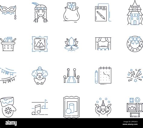 Inquisitive Exploration Line Icons Collection Wonder Curiosity