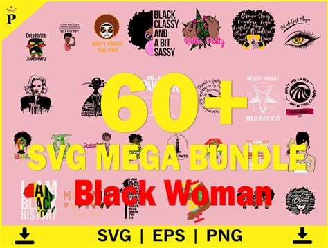 Black Woman Svg Bundle Afro Woman Svg Bundle Afro Queen Svg Afro