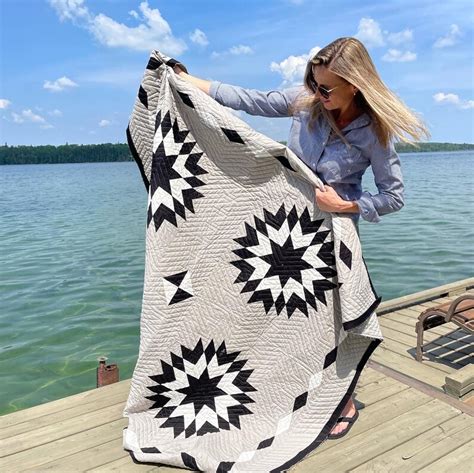 Navajo Star Neutral Quilt Etsy