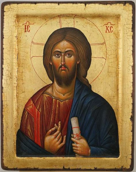 Jesus Christ Pantocrator Mount Athos Orthodox Icon BlessedMart