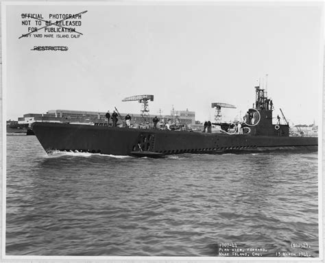 19 N 63326 USS GURNARD SS 254