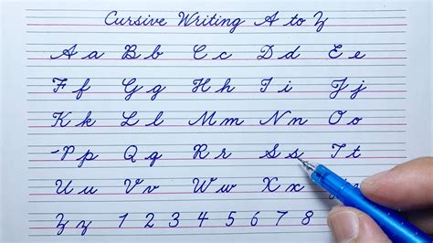 Cursive Writing A To Z Abcd Cursive Handwriting Practice Abcd How