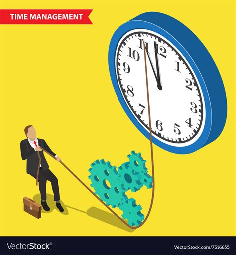 Time Management Concept Royalty Free Vector Image