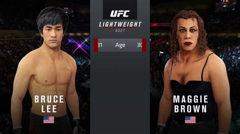 Ps5 Bruce Lee Vs Maggie Brown Ea Sports Ufc 4 Youtube