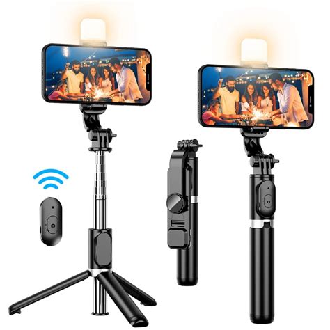 3 In 1 Selfie Stick Tripod Bluetooth Selfie Stand With Remote Shutter