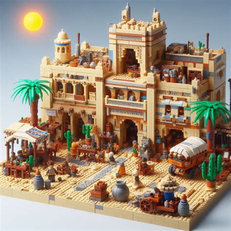 Desert Dreams in Bricks- 37 AI ideas for Lego MOCs Desert Oasis – How ...