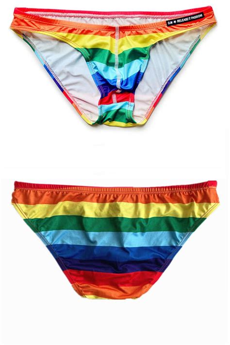 Lgbt Rainbow Swim Briefs Queer In The World The Shop