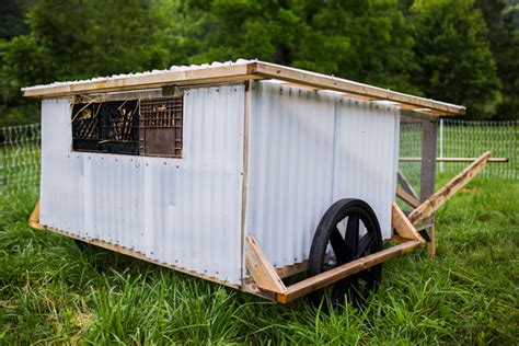 Chickshaw A Mobile Chicken Coop One Person Can Easily Move Abundant