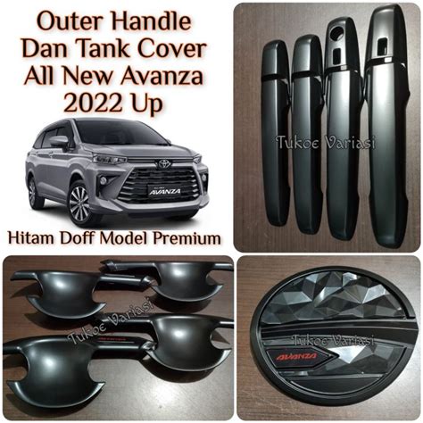 Cover Handle Outer Dan Tank Cover All New Avanza 2022 Up GR Sport Hitam