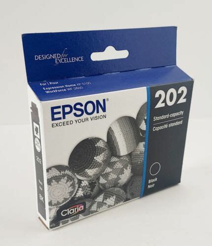 Genuine Original Epson 202 Standard Capacity Ink Cartridge Black Sealed