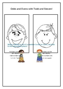 ODD TODD AND EVEN STEVEN by Mrs B's Box | TPT