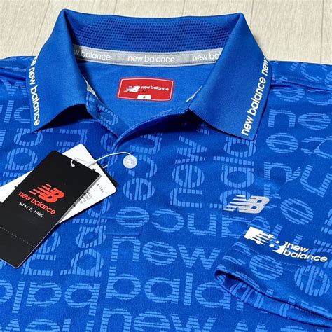 【未使用】新品★ニューバランス ゴルフ New Balance Golf ブロックボーダーロゴ柄 吸汗速乾 半袖ポロシャツ★ブルー★サイズ7 3l ★送料185円の落札情報詳細 ヤフオク