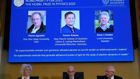 Nobel Della Fisica Per Tre Rsi