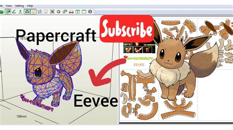 Pokemon Papercraft How To Make Eevee Pokemon From Papercraft 99