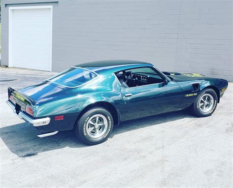 1973 Pontiac Trans Am Brewster Green Factory Ac Stock 73051cvo For