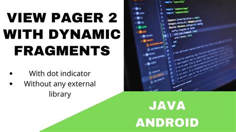 Android Viewpager With Dynamic Fragments Tutorial In Java Youtube