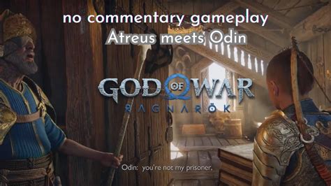 God Of War Ragnarok Atreus Meets Odin Heimdall In Asgard God Of