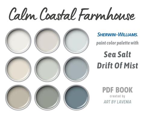 Calm Coastal Colors Coastal Farmhouse Paint Sherwin Williams Sea Salt